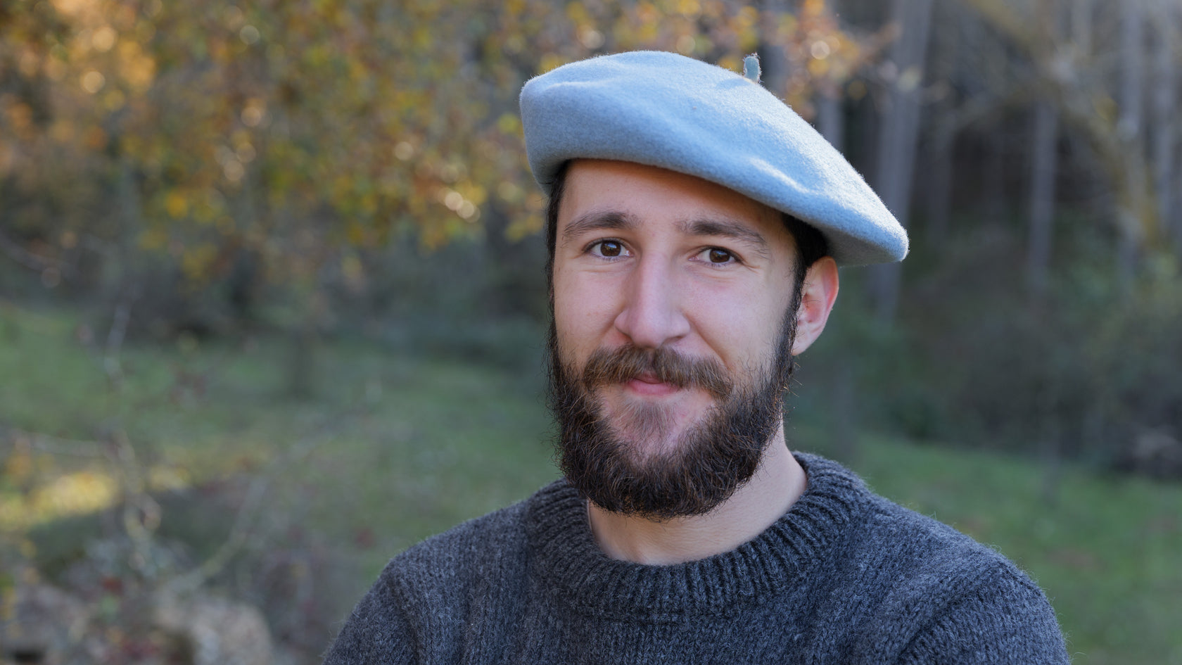 Boina azul 100% lana merino ¨Negua¨ – Basquecraft