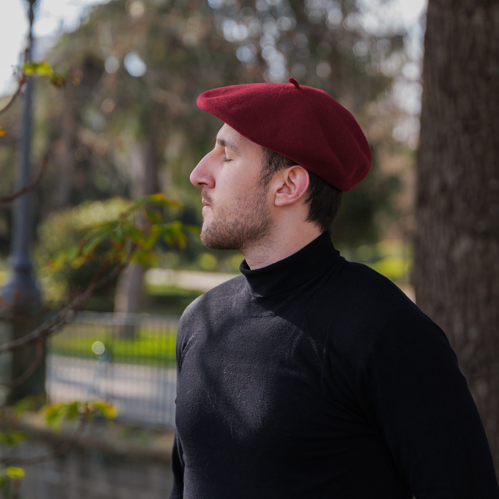 Boina burdeos 100% lana merino ¨Iberia¨ – Basquecraft