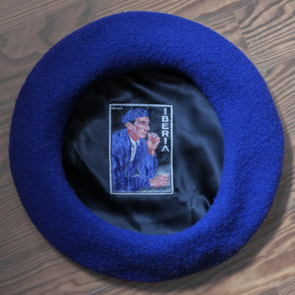 Boina azul 100% lana merino ¨Iberia¨ – Basquecraft
