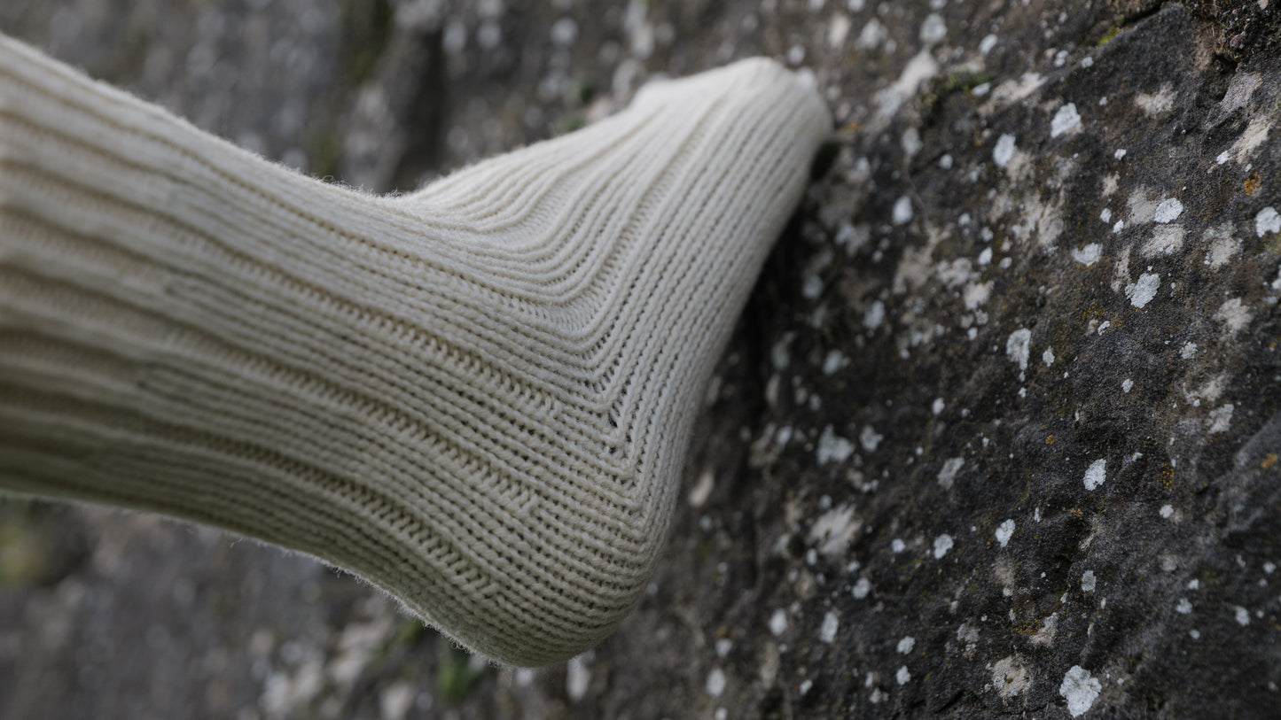 Calcetines de lana merino naturales